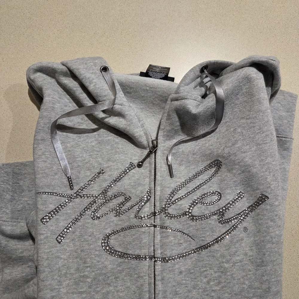 Harley-Davidson Gray Cotton Blend Hoodie - Picture 1 of 5